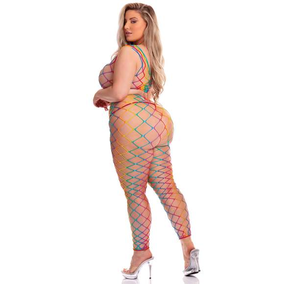 Pink Lipstick - Pink Lipstick Roy G. Biv 2 Pc Bodystocking - Picture 2 of 4